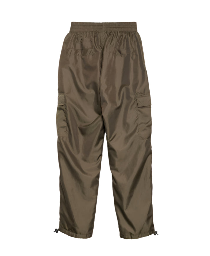 OLIVE NYLON PANTS