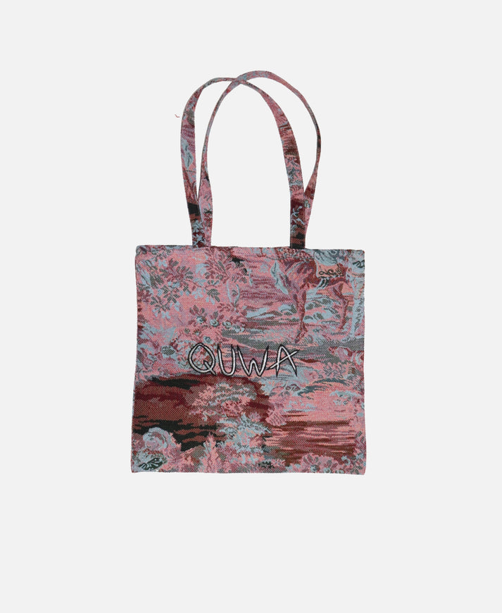 REVERSE TAPESTRY TOTE BAG