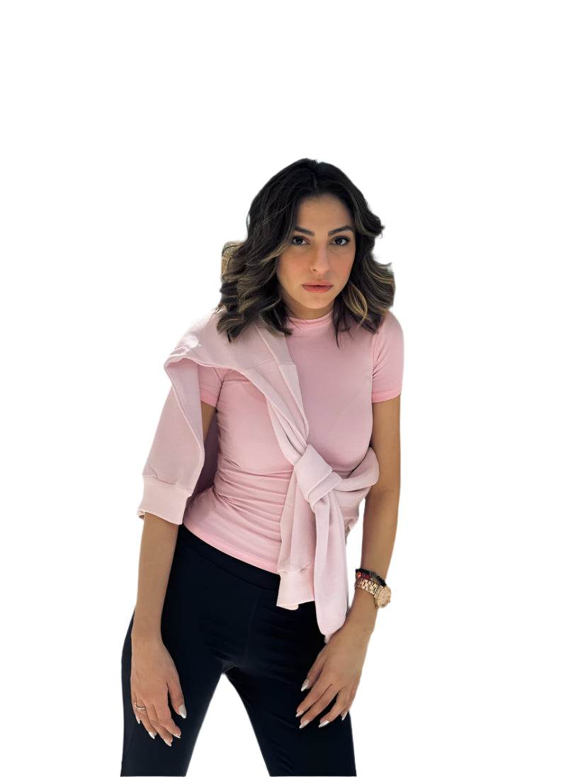 Royal Blue Sleek Half Sleeve Top