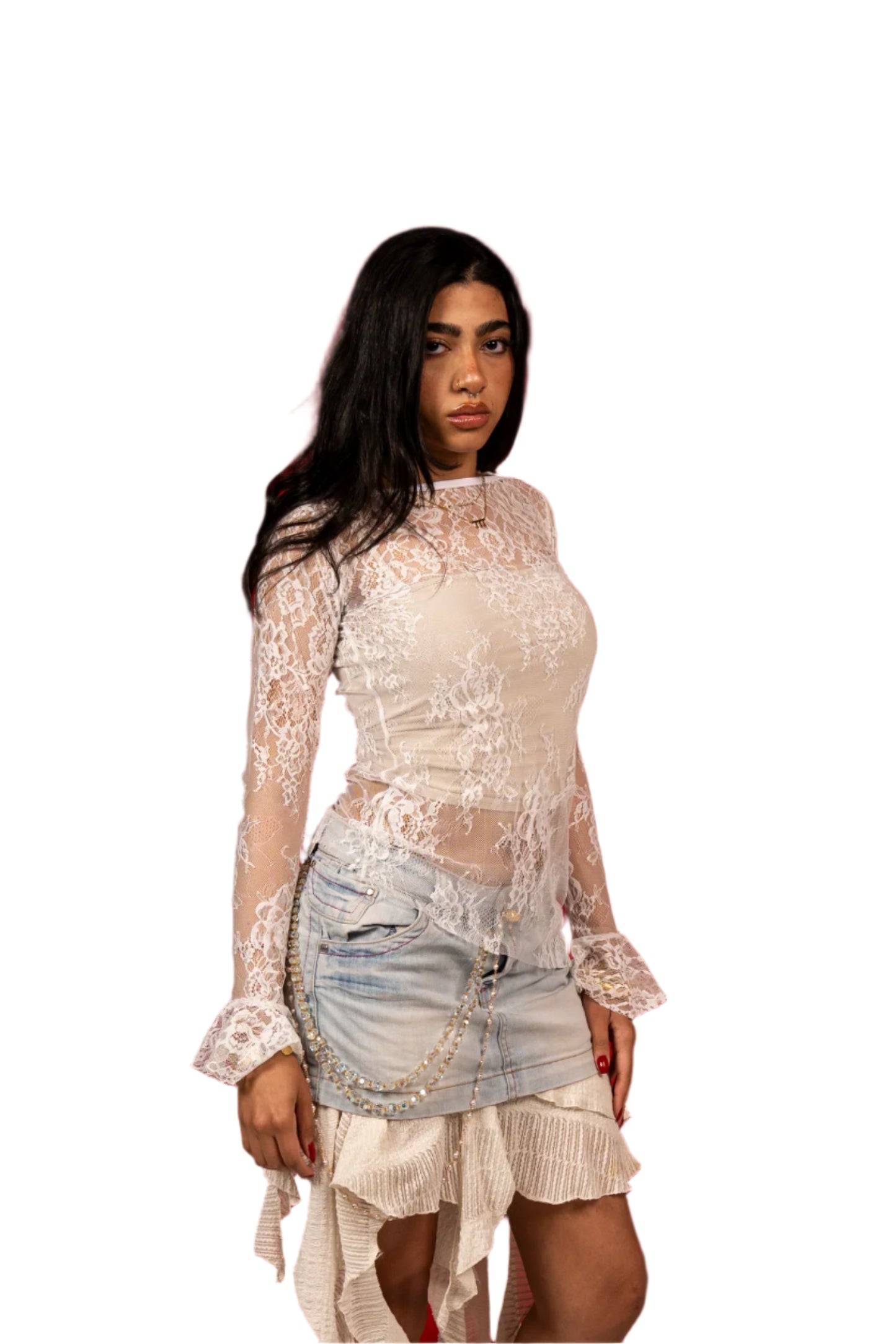 blanche angel top