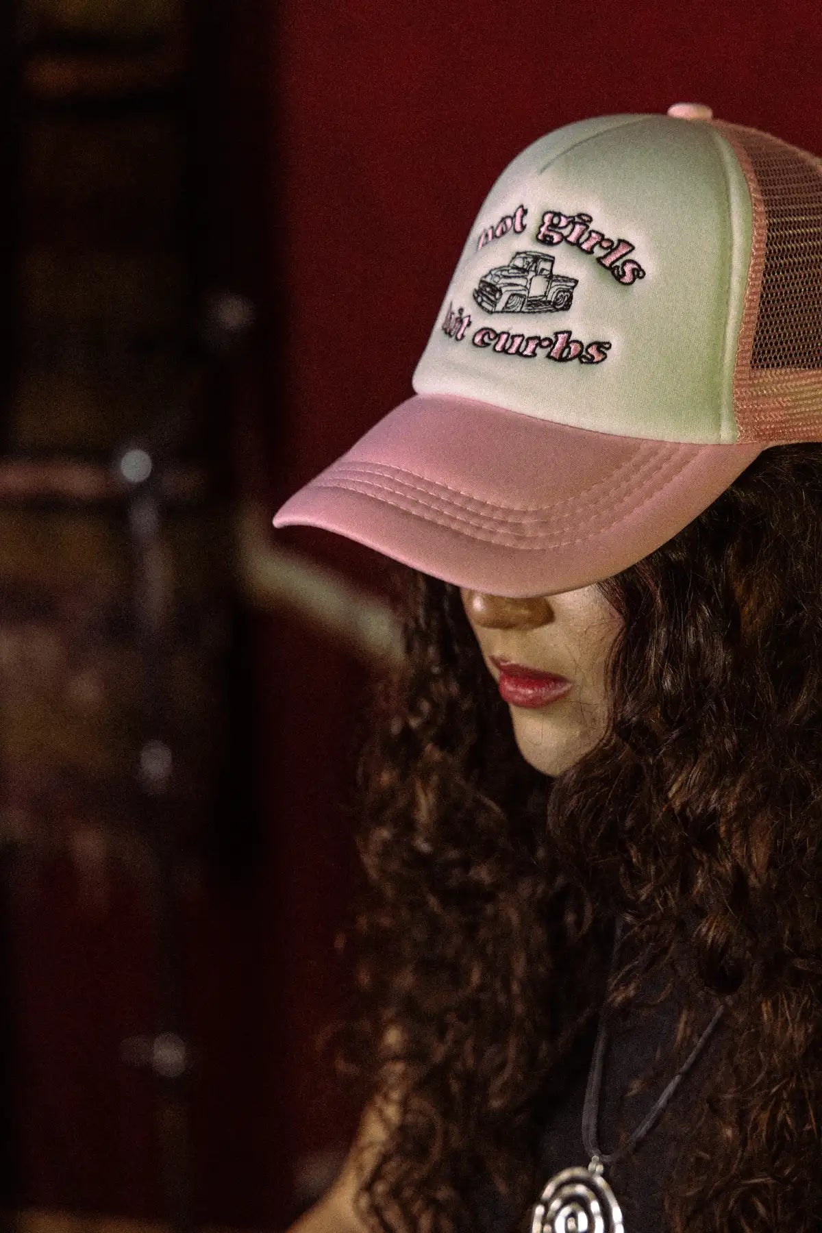 Hot Girls Hit Curbs Trucker Cap