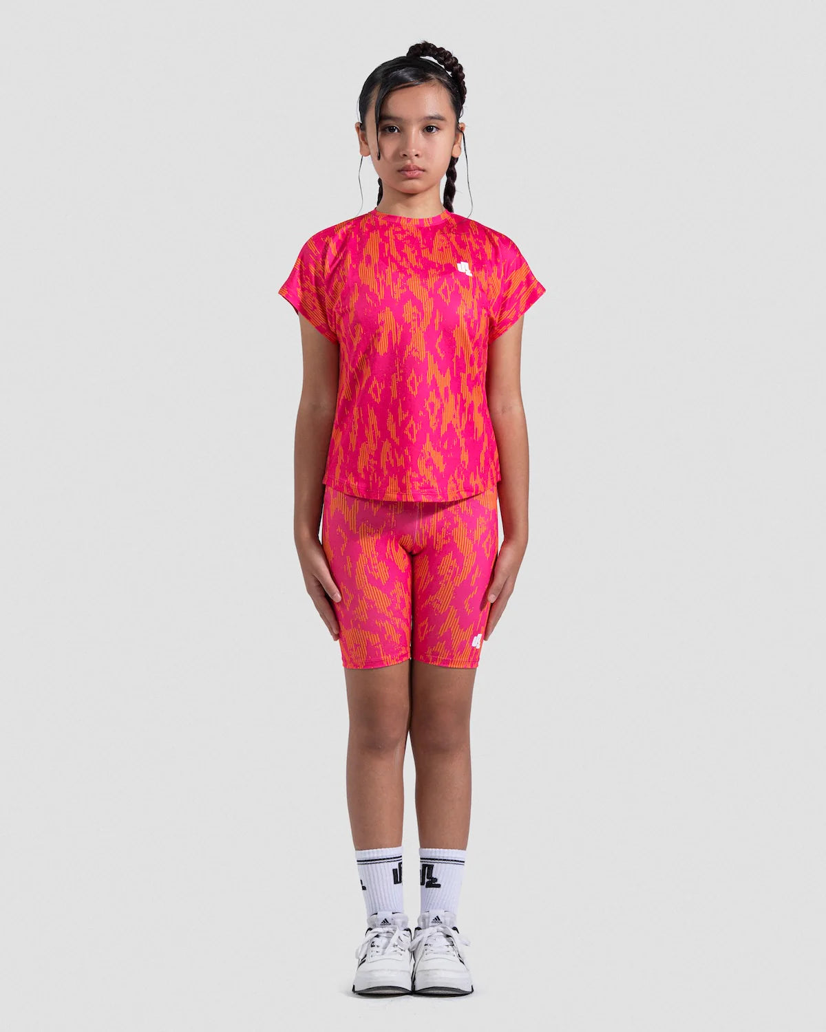 Orange X Pink Biker Short