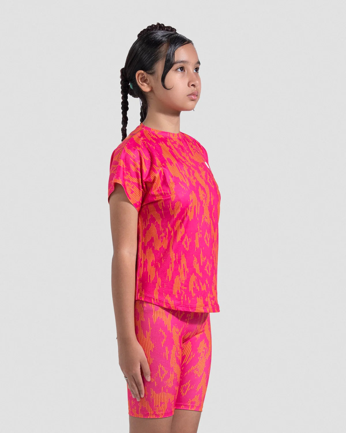 Orange X Pink Biker Short