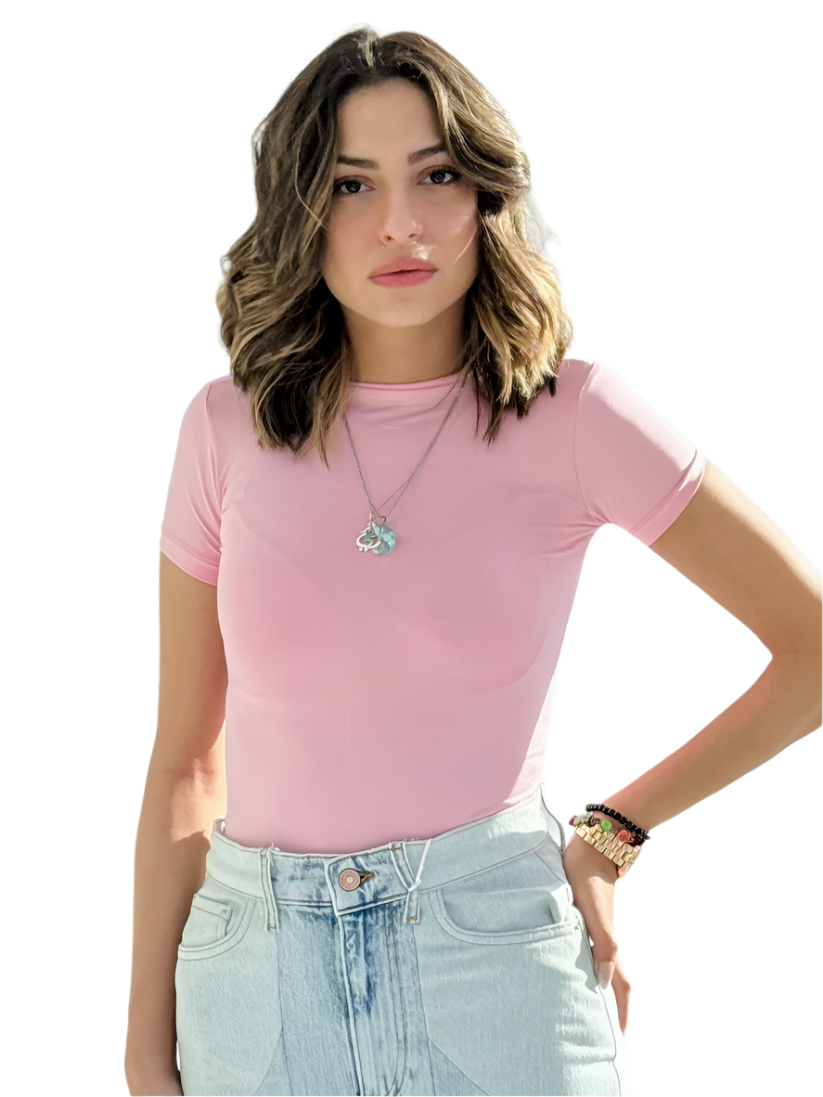 Royal Blue Sleek Half Sleeve Top