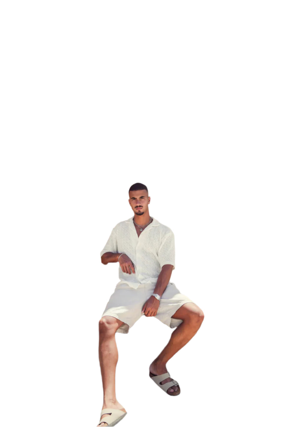 THE CROCHET SHIRT - WHITE