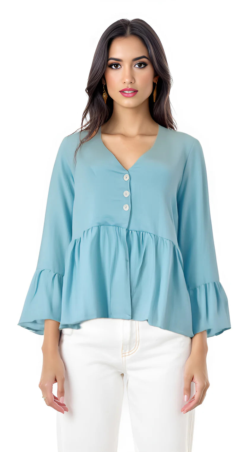 Sky Blue Ruffle