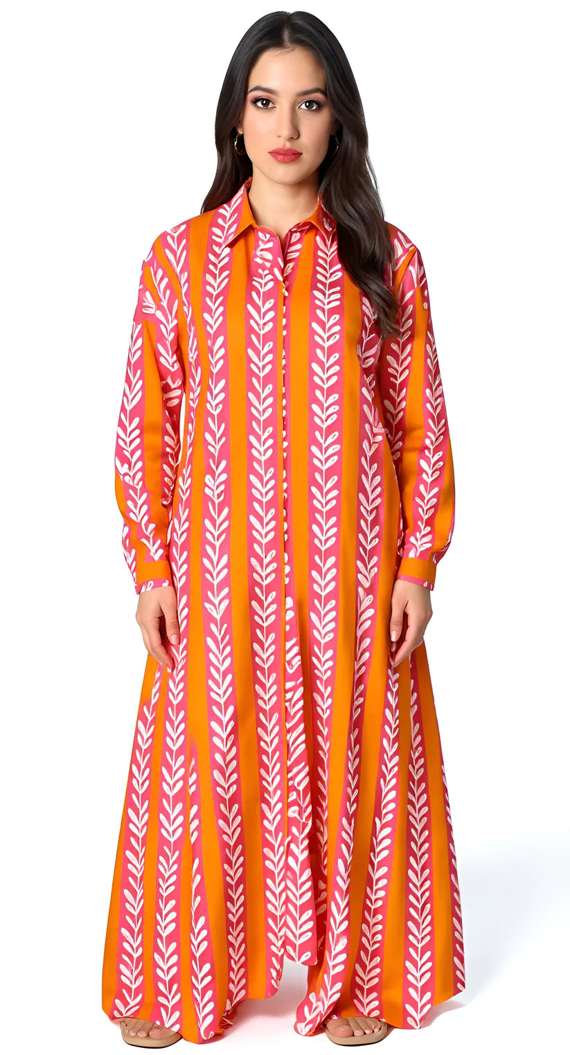 Bold Stripe Shirt Dress