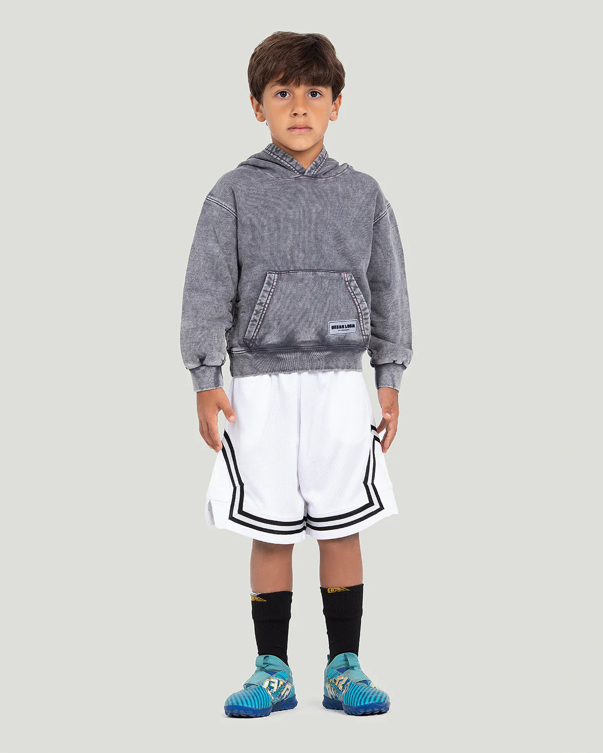 UL White Basketball Short
