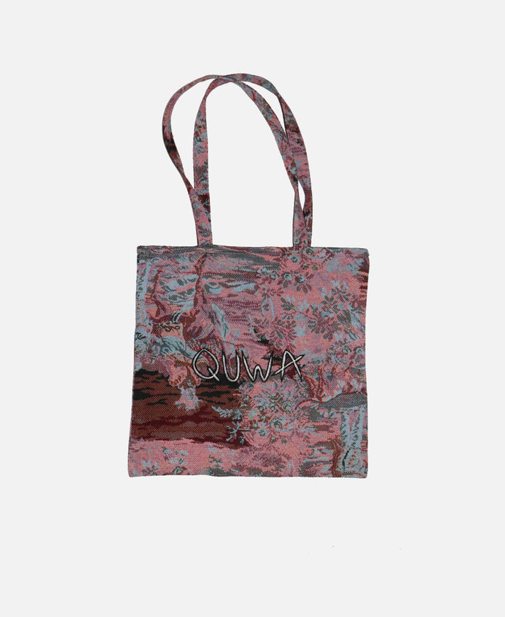 REVERSE TAPESTRY TOTE BAG