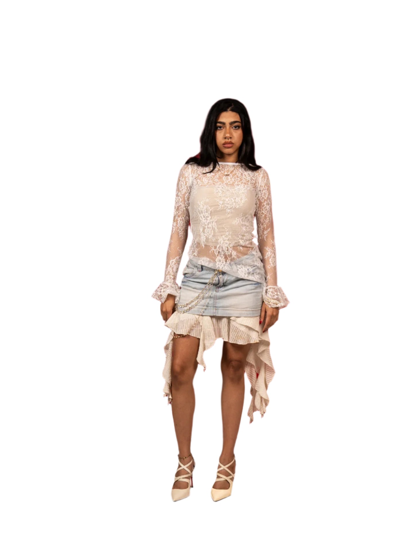 blanche angel top