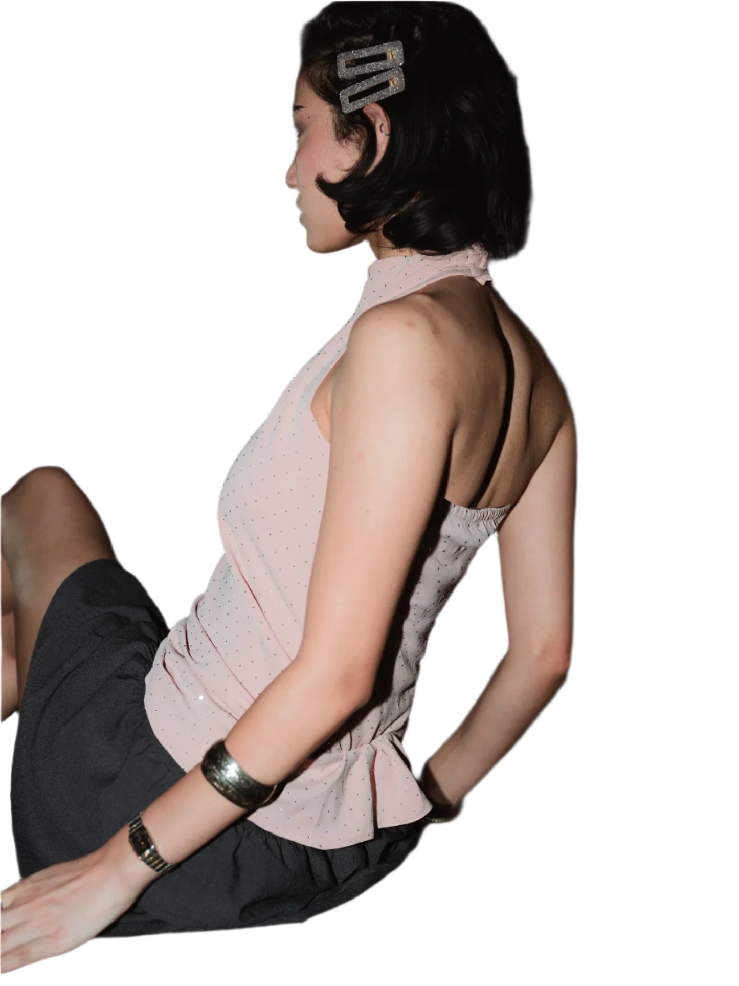 Backless En rose top