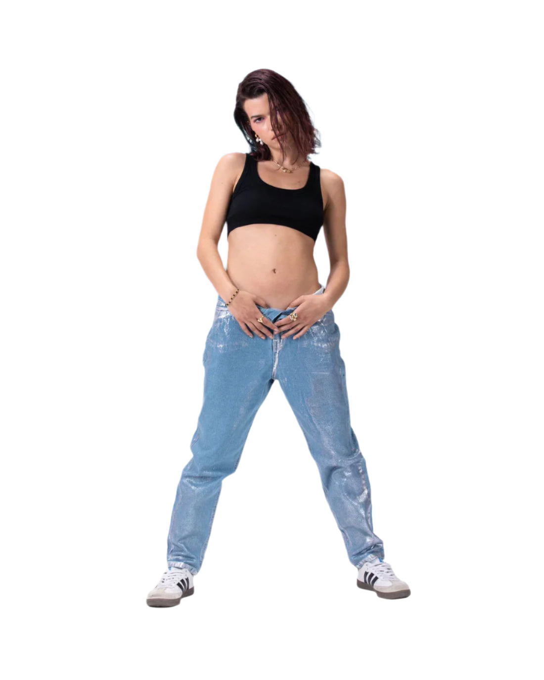 METALIC BLUE JEANZ