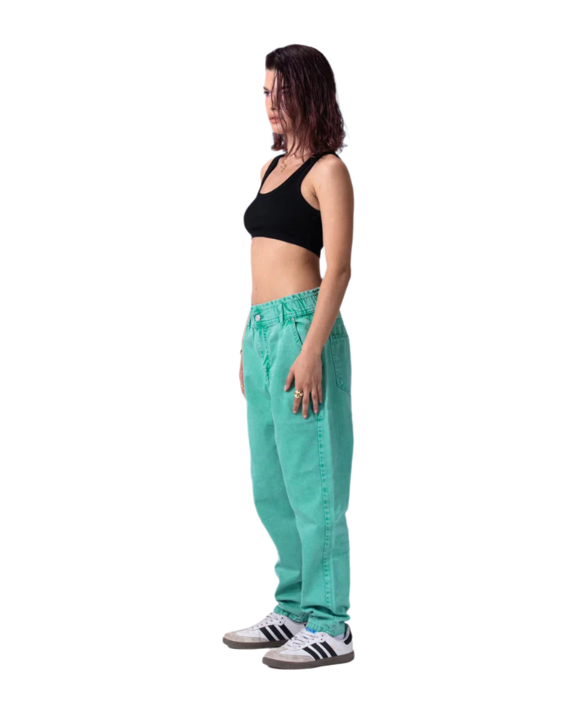 OVER DYE GREEN JEANZ-2003