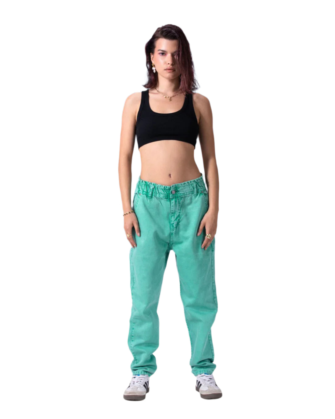 OVER DYE GREEN JEANZ-2003