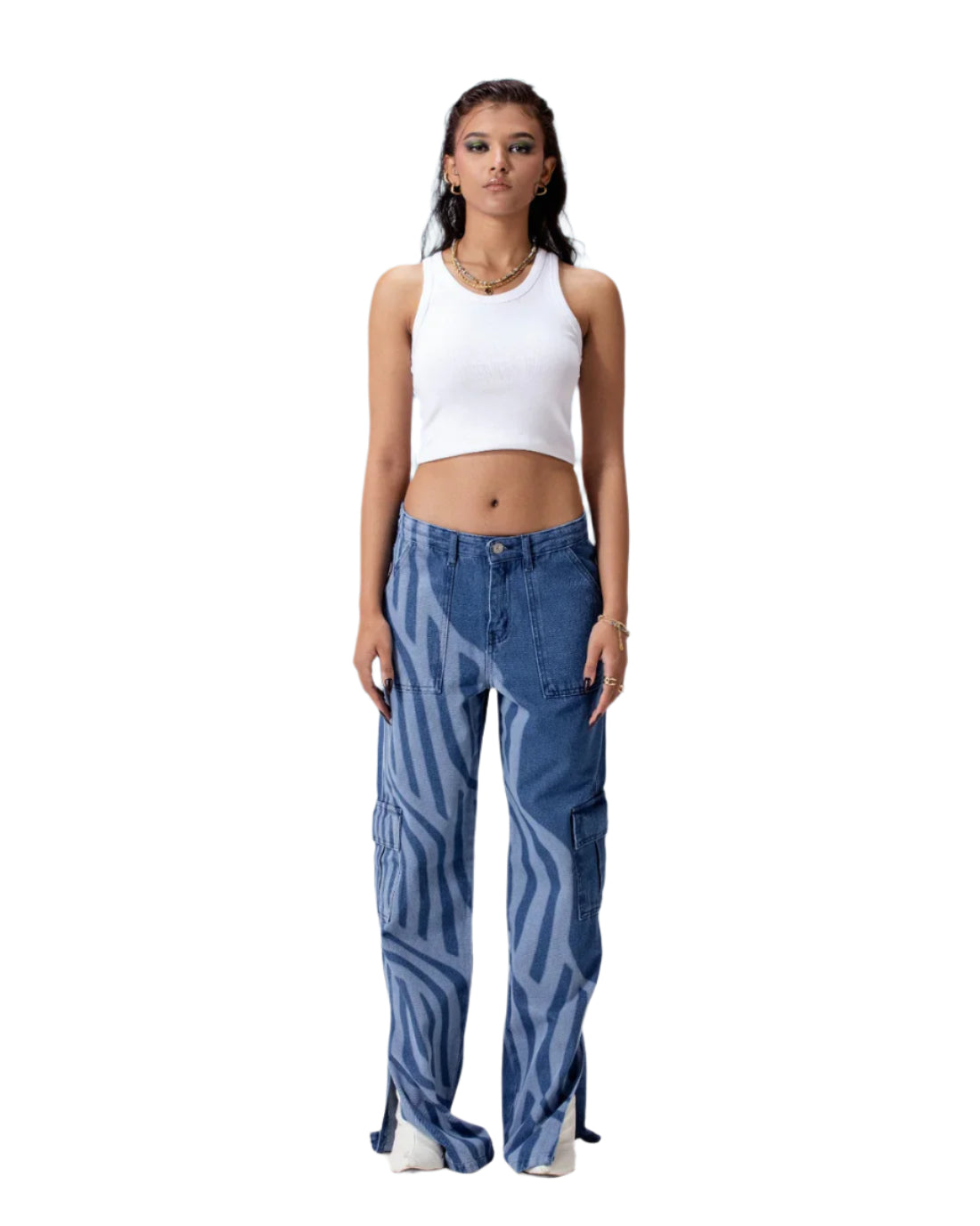 CARGO WAVES IN BLUE JEANZ