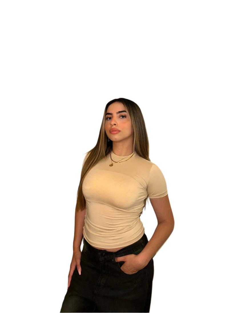 Royal Blue Sleek Half Sleeve Top