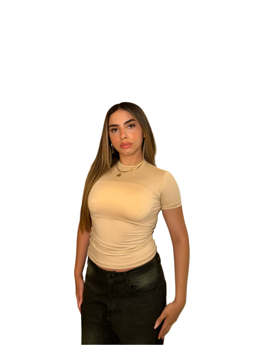 Royal Blue Sleek Half Sleeve Top