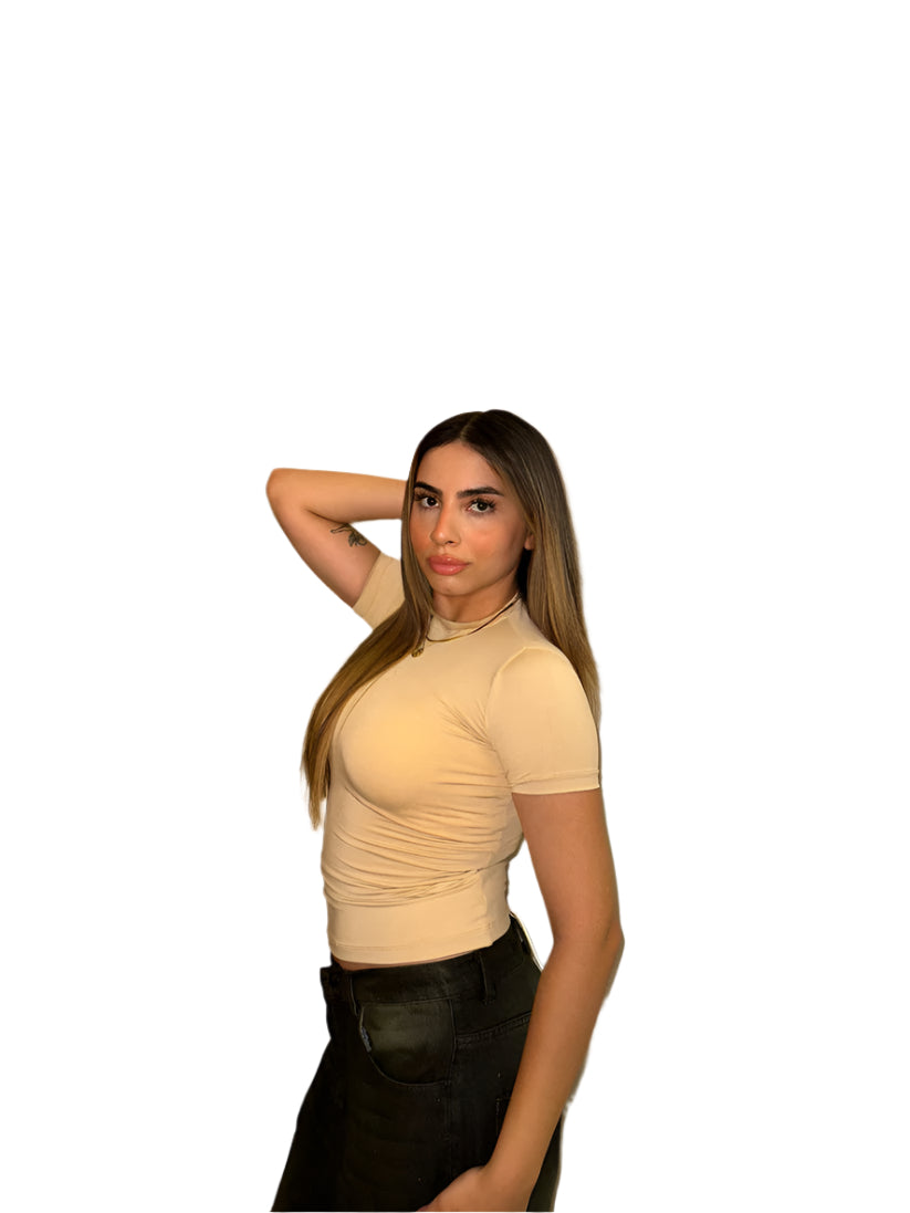 Royal Blue Sleek Half Sleeve Top