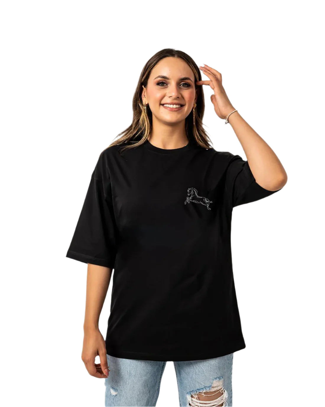 الخيل والليل والبيداء تعرفني black t-shirt