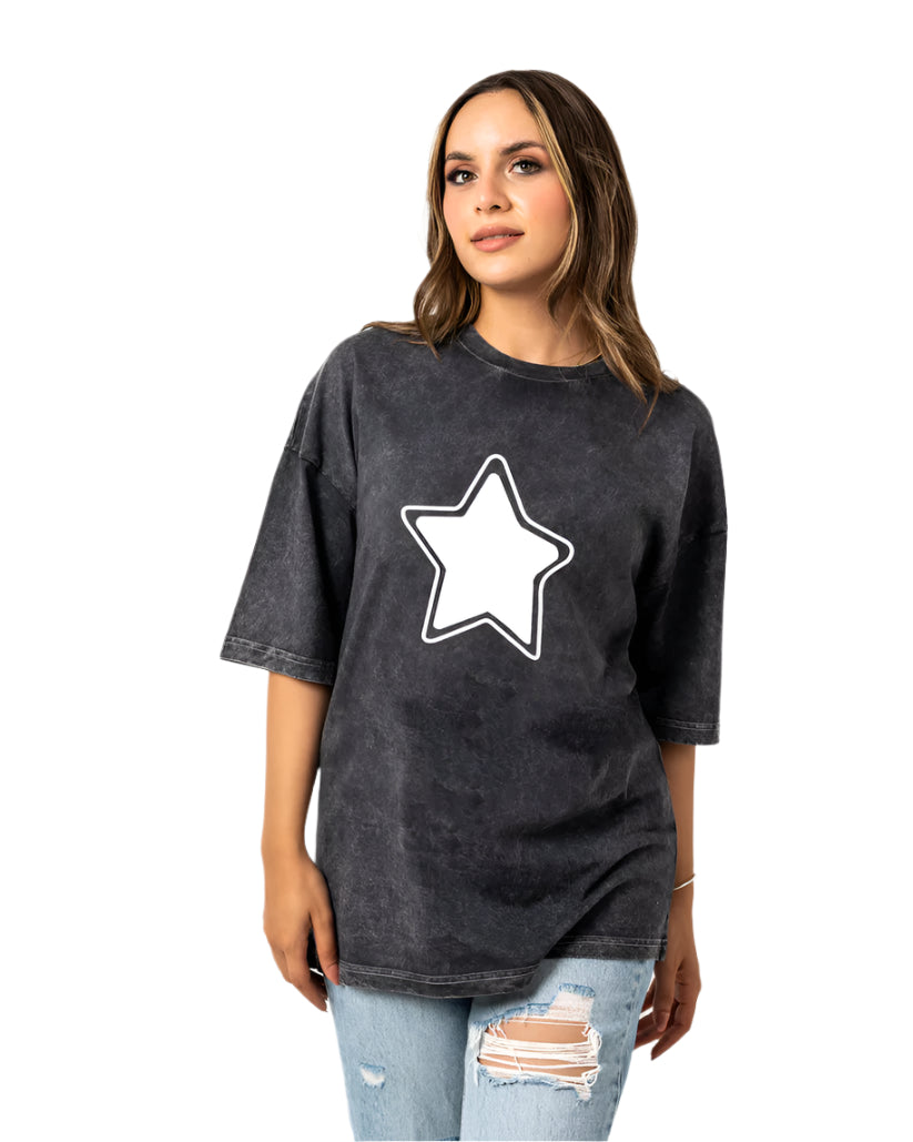 star washed t-shirt