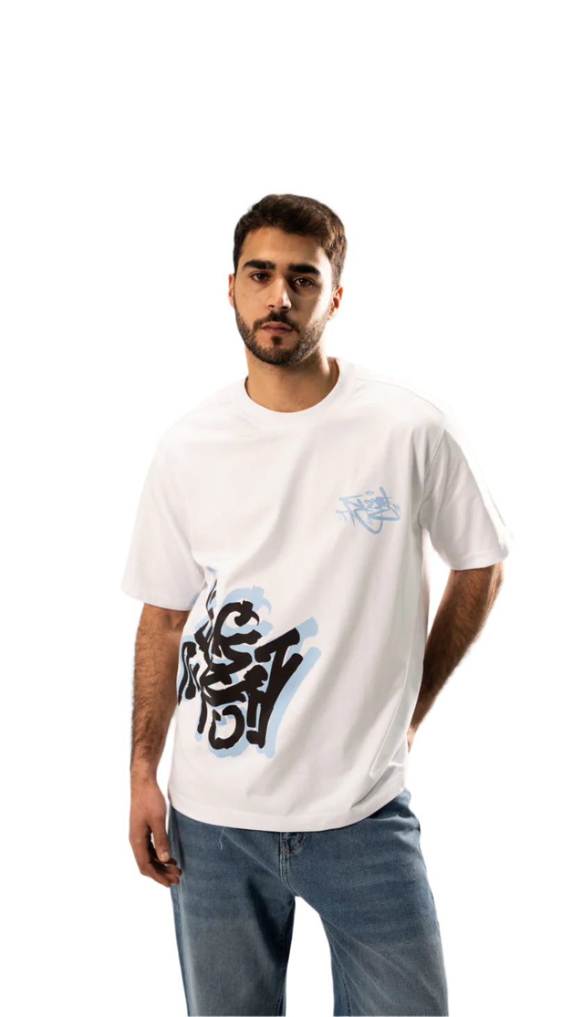 Street Mark White T-shirt