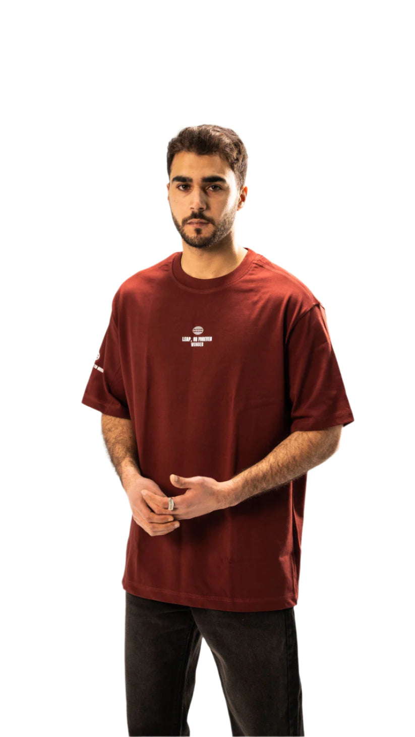 Risking Unisex Burgundy T-shirt