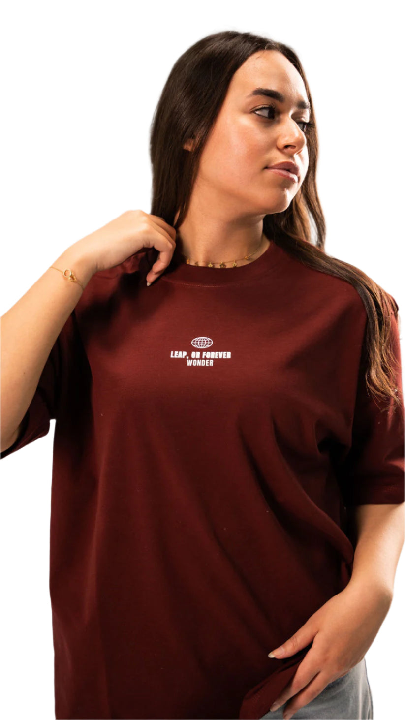 Risking Unisex Burgundy T-shirt