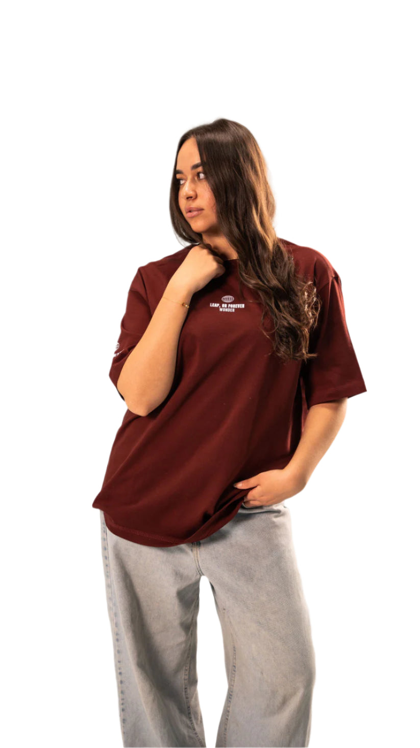 Risking Unisex Burgundy T-shirt