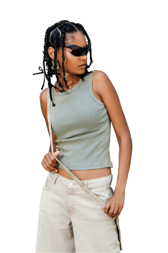 Washed Oli Basic Top