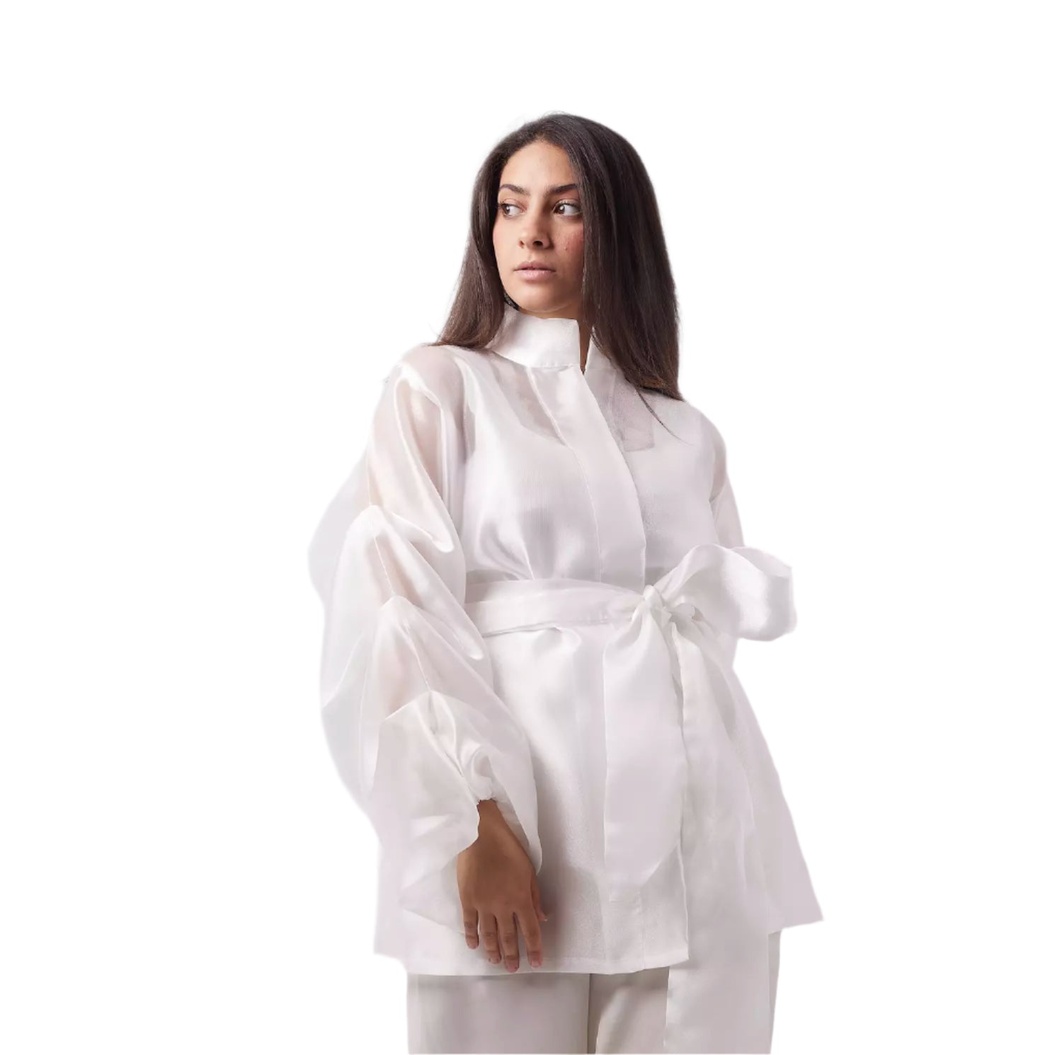 White organza blouse