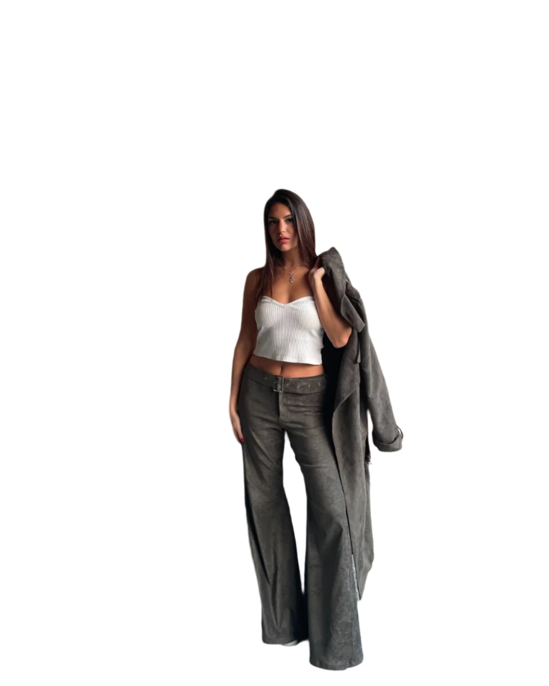 Suede Pants