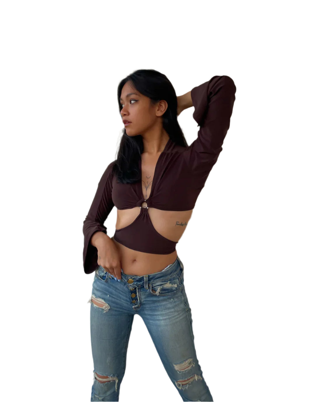 Cutout Tie Top