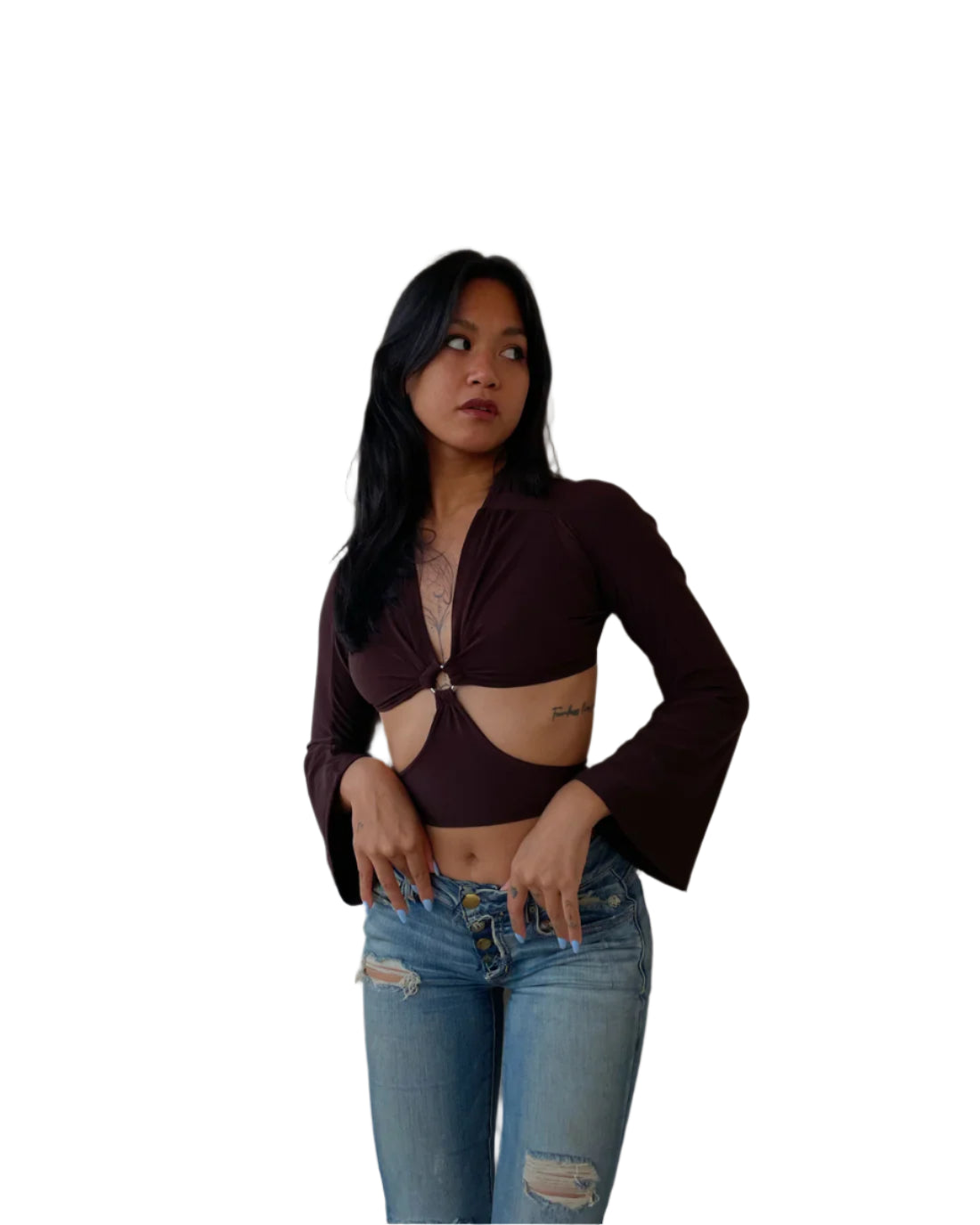 Cutout Tie Top