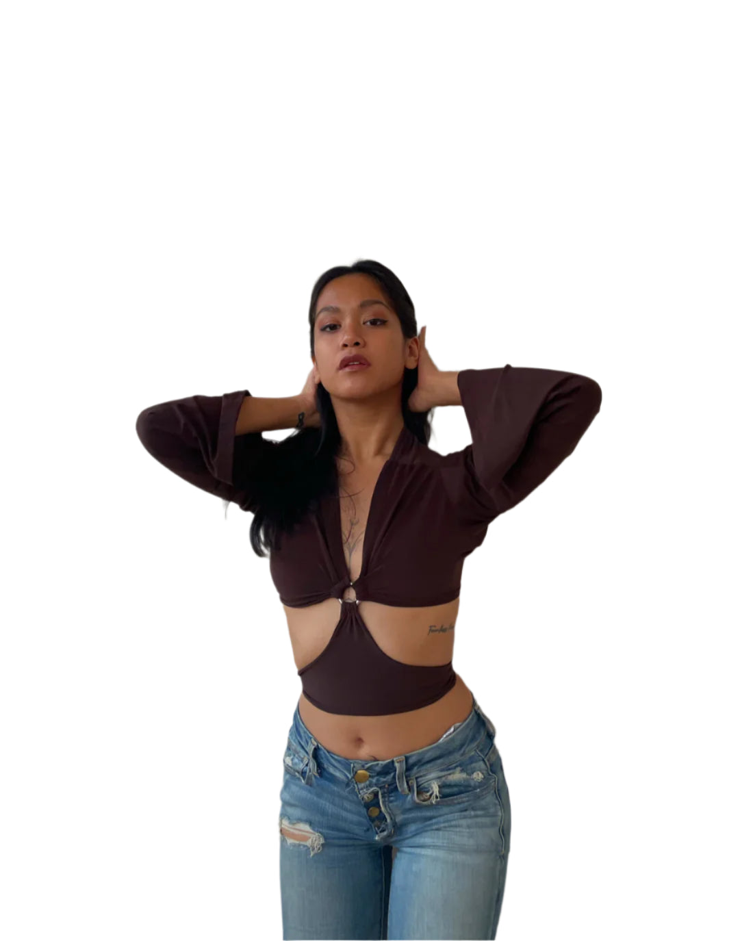 Cutout Tie Top