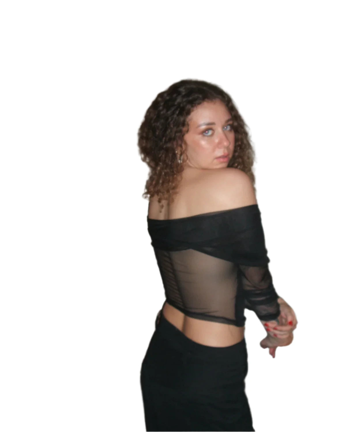 Off-shoulder Draped Top