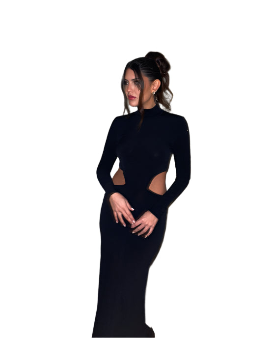 Cutout Turtleneck Dress