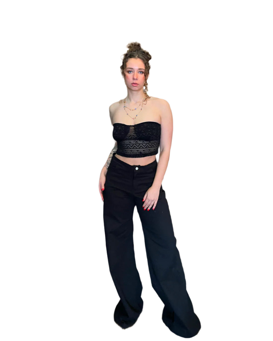 Strapless Crochet Top