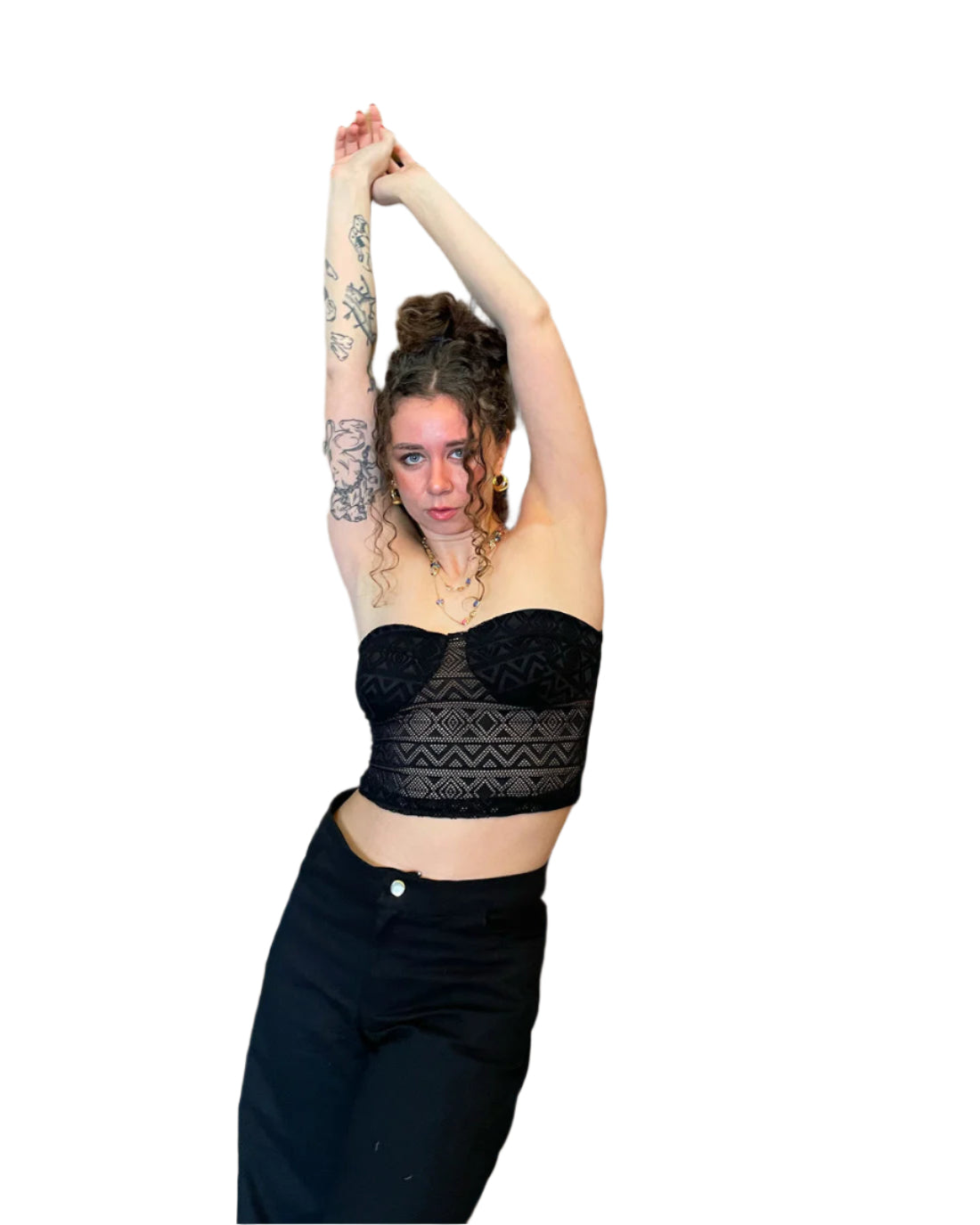 Strapless Crochet Top