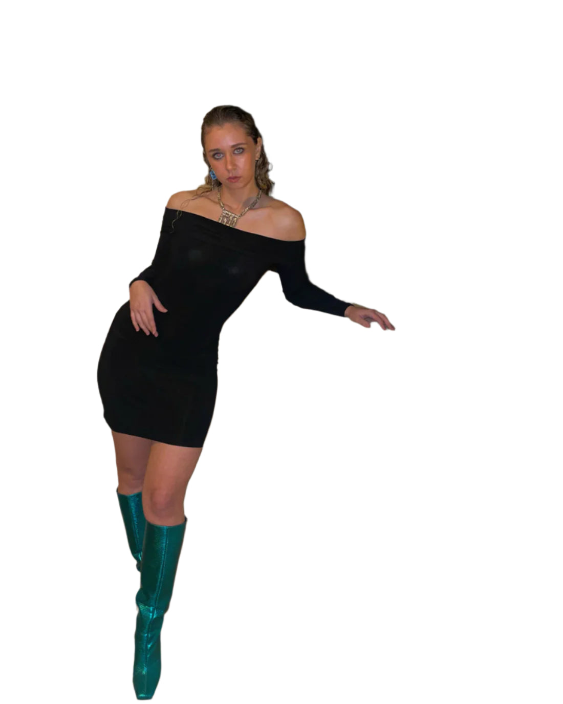 Off-shoulder Mini Dress
