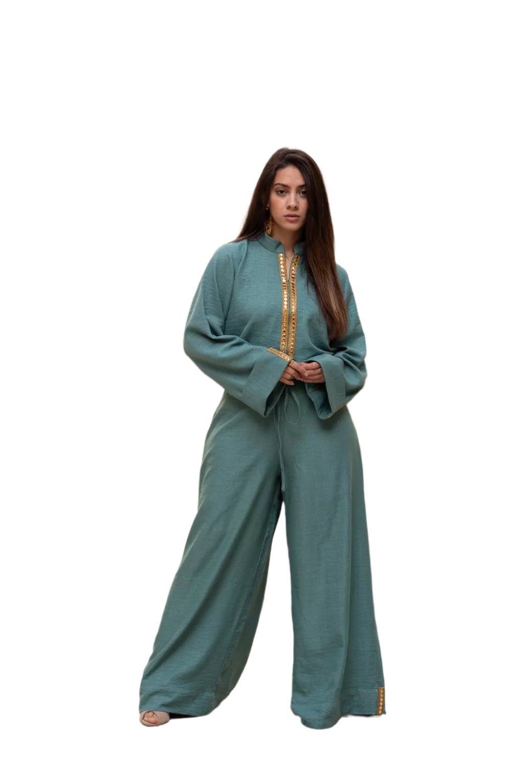 Mint green jumpsuit
