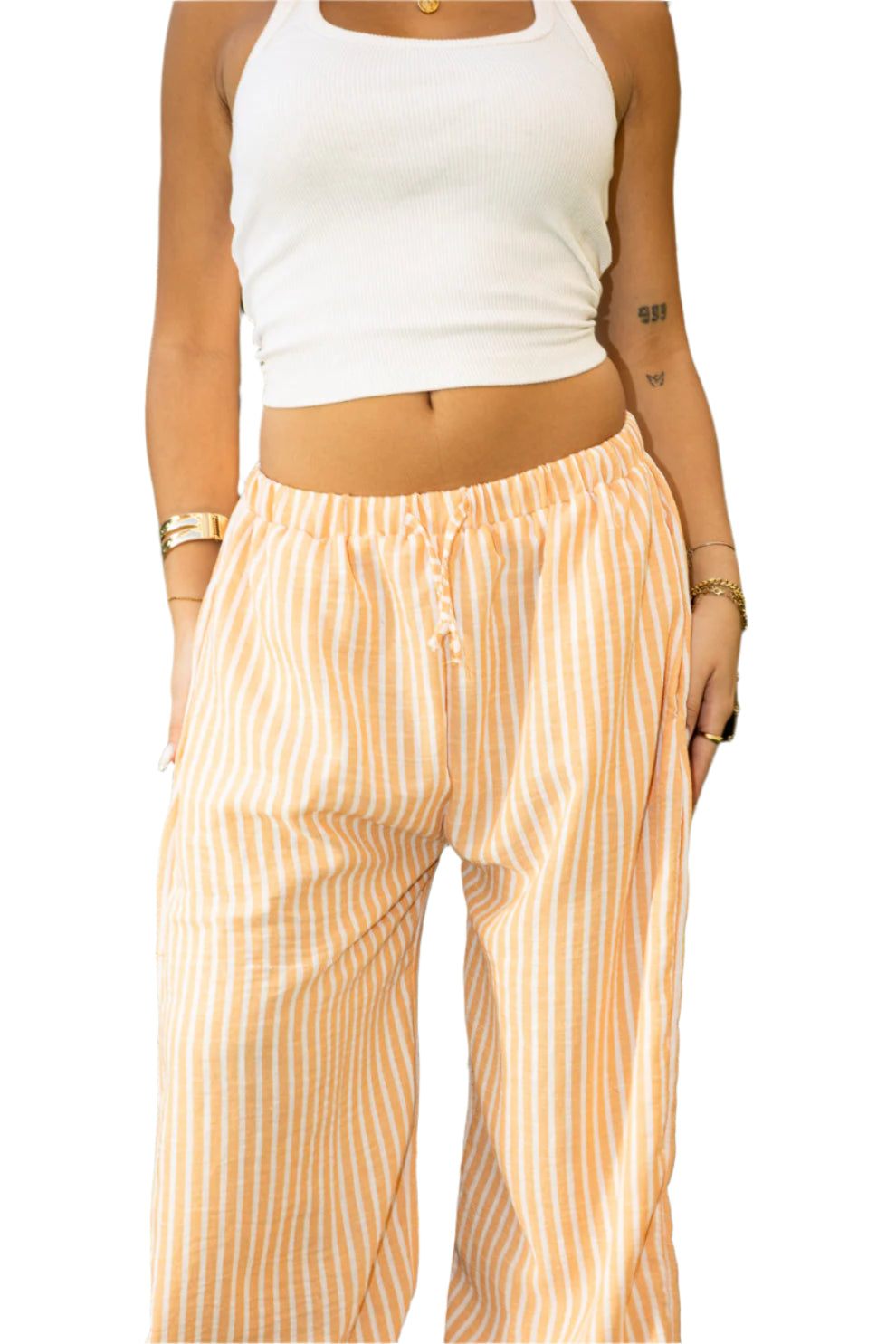 Striped Linen Pants