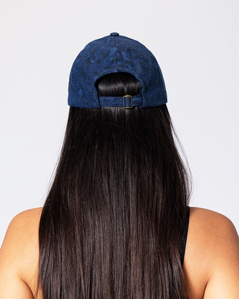 Royal-Blue Leopard Cap