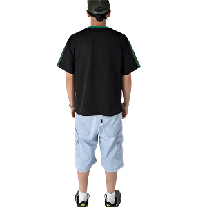 Oversized Logo Tee – Black & Green