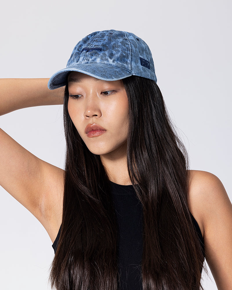 Royal-Blue Leopard Cap