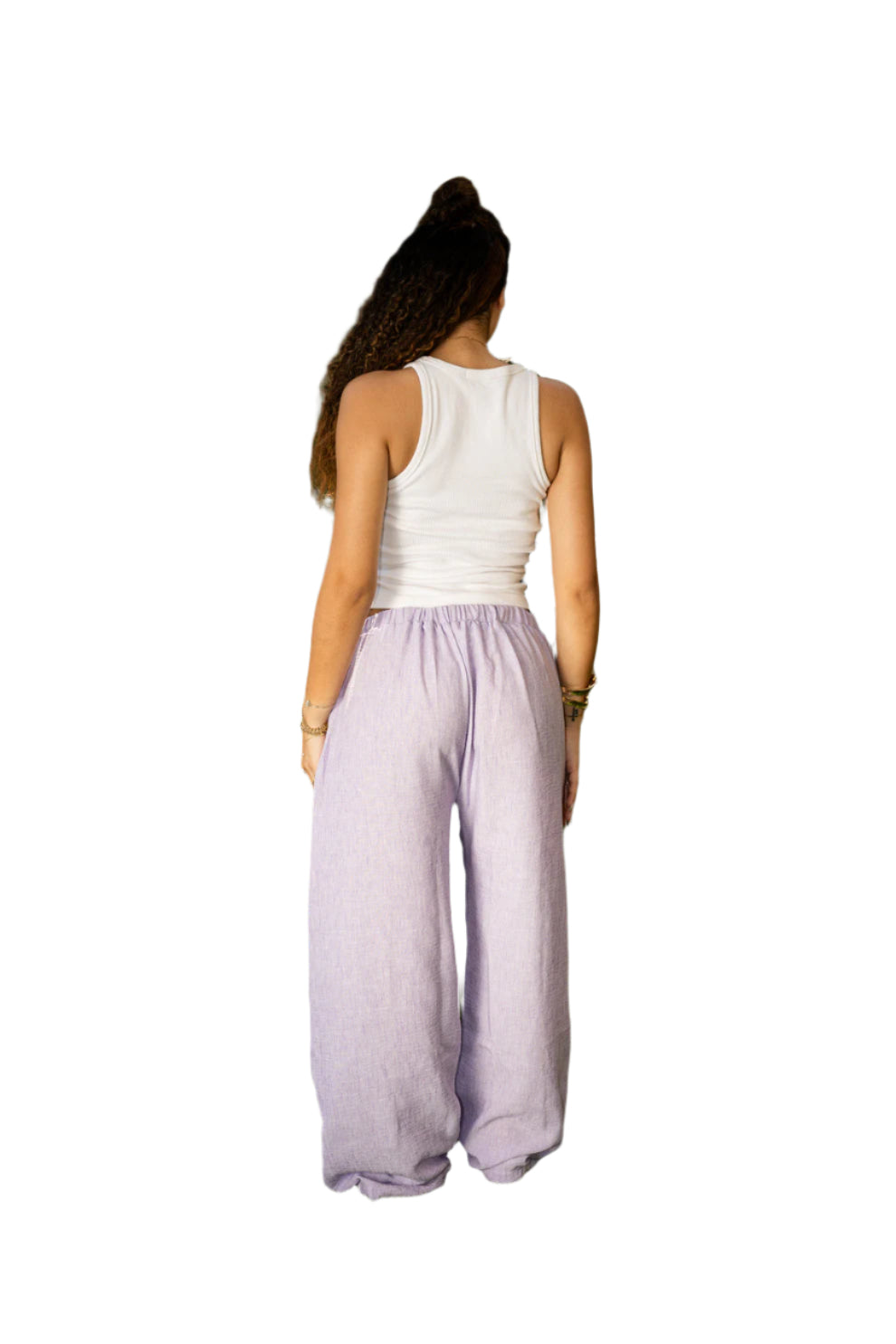 Lilac Linen Pants