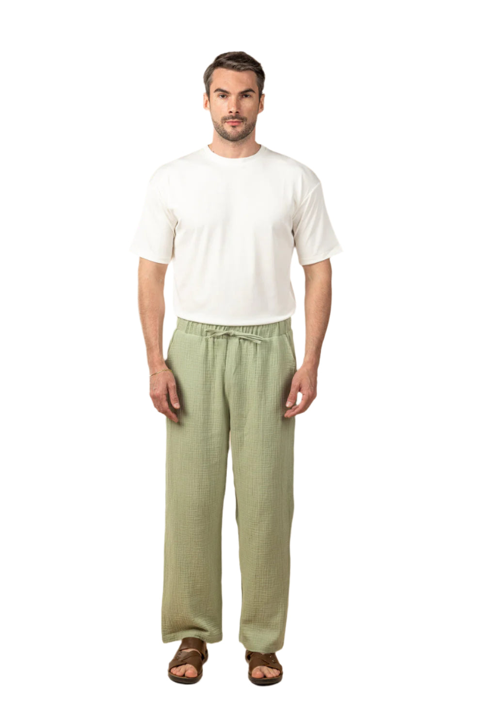 Wide Leg Baby Cotton Pants