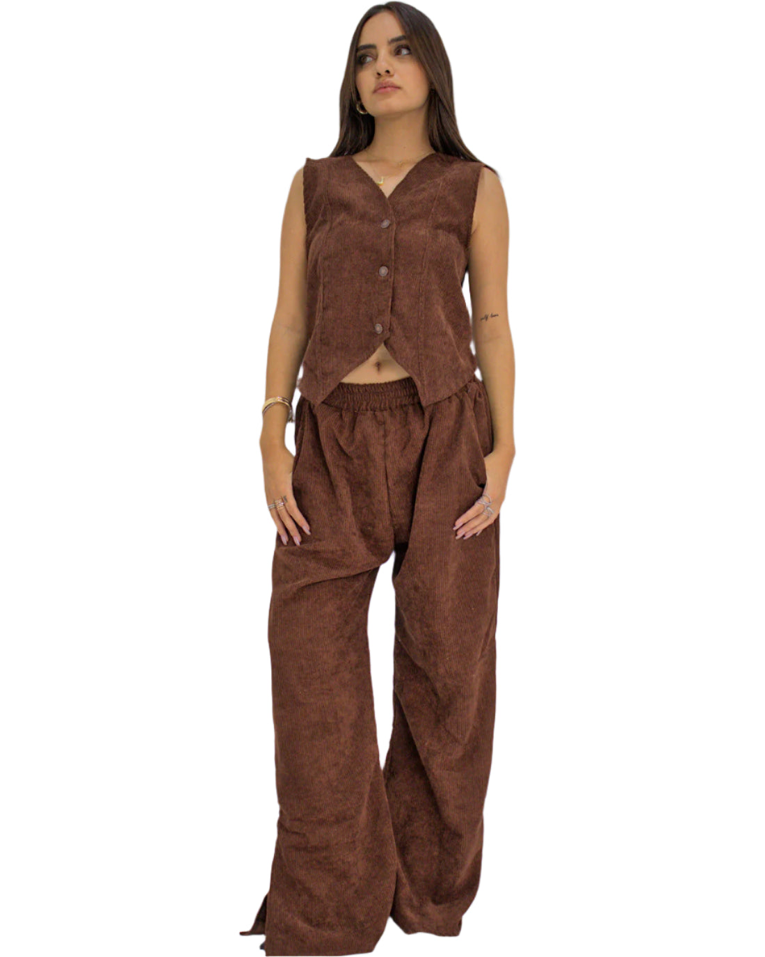 Brown Velvet Set
