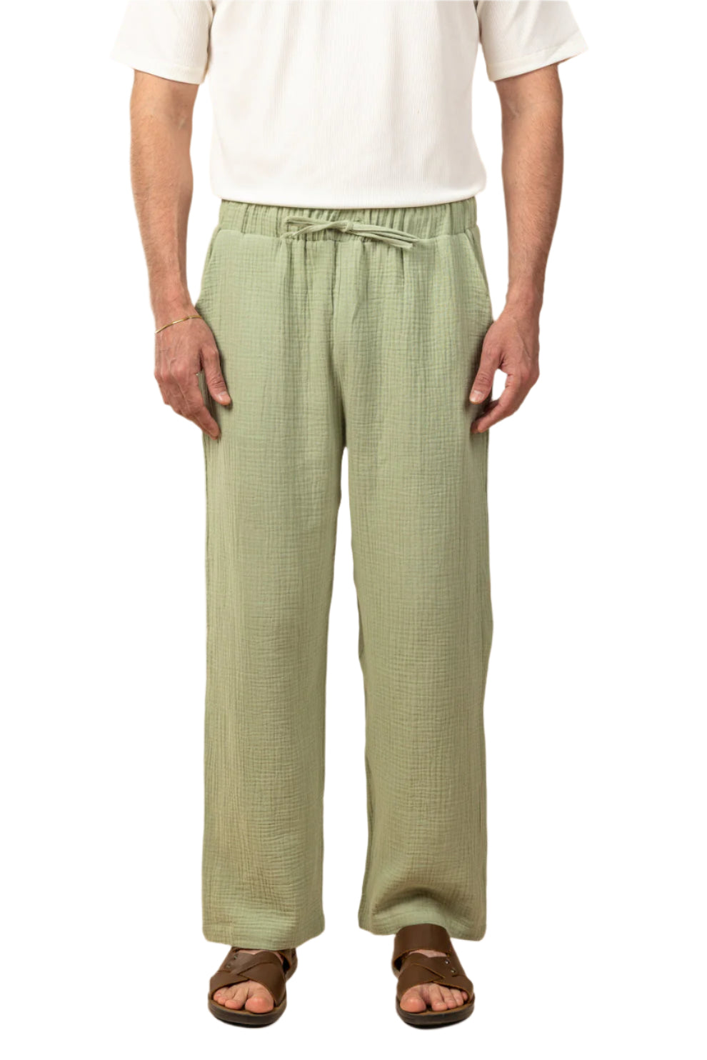 Wide Leg Baby Cotton Pants