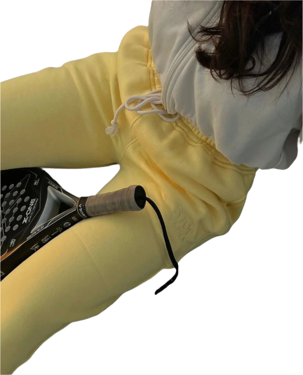 Yellow OVERSIZED-FIT sweatpants