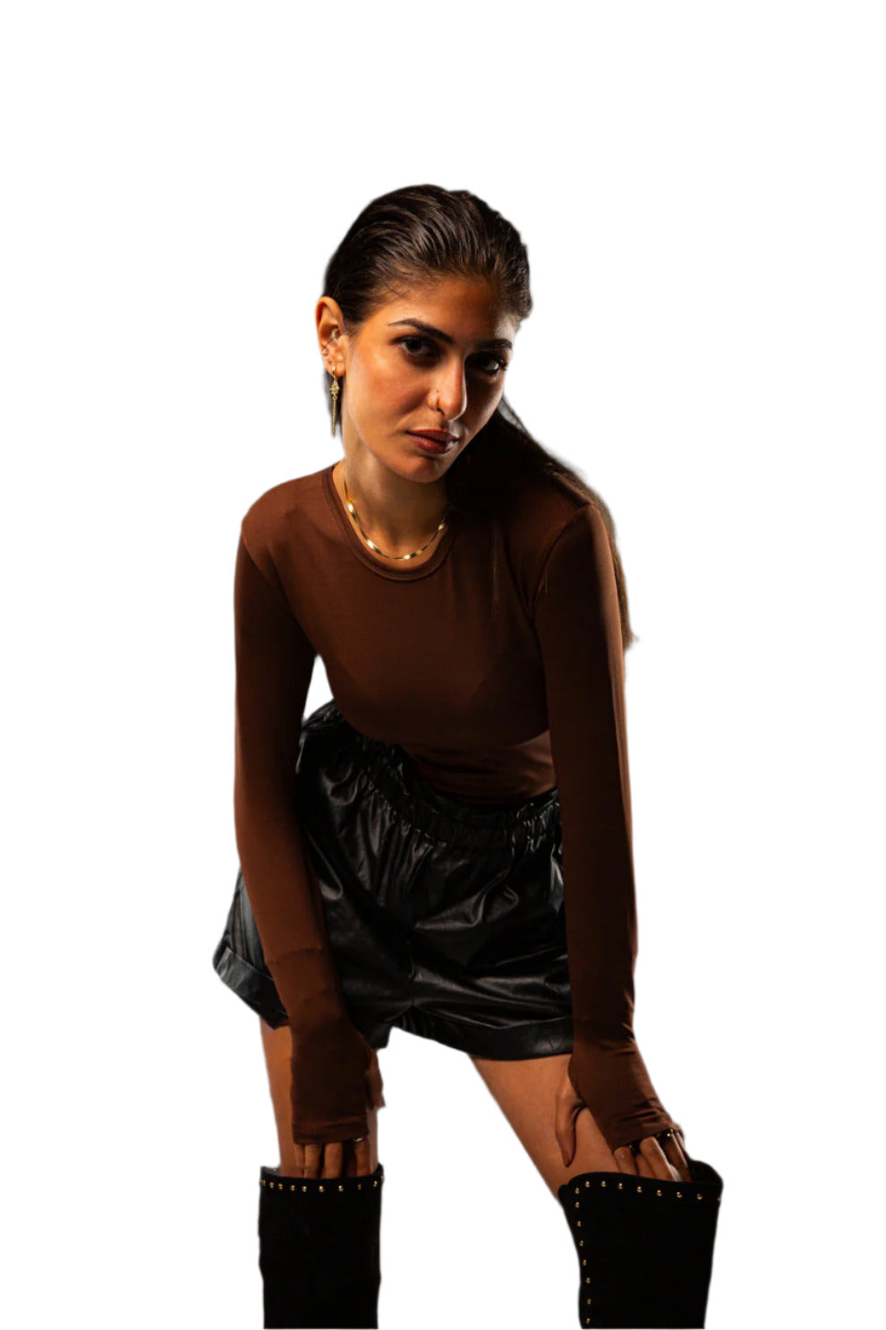 BODYSUIT BROWN